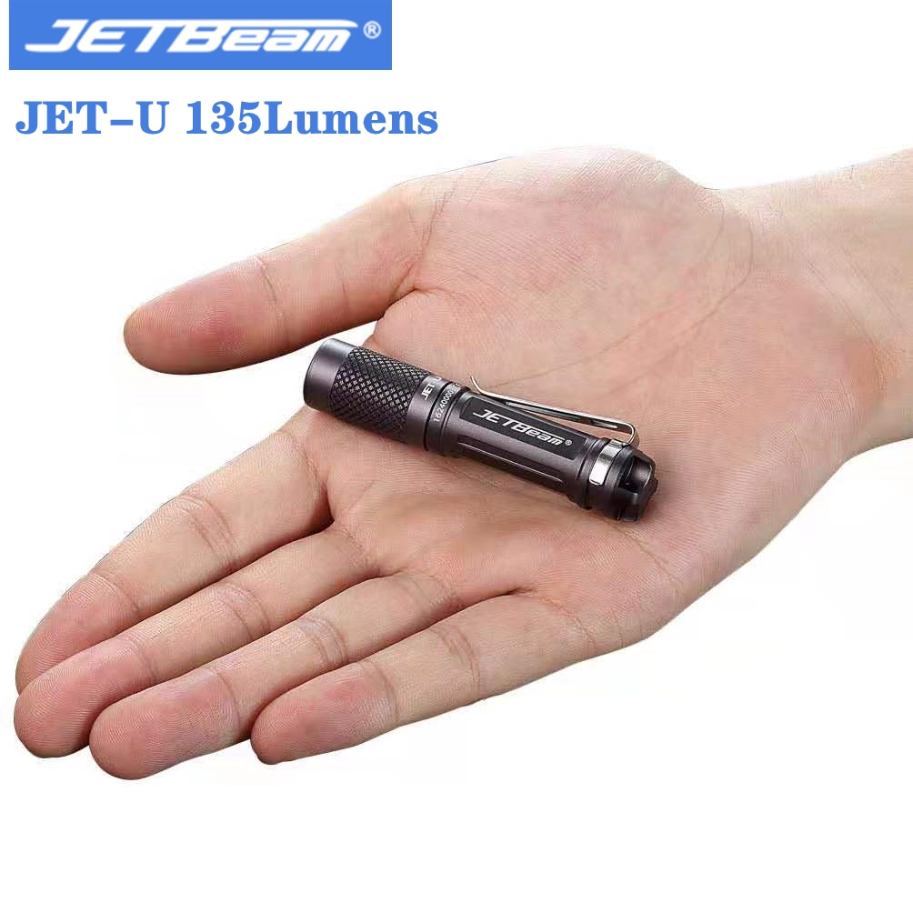 JETBeam JET-U LED 손전등 135 루멘 사용 크리어 xp-G2 Led 스트로브 3 조명 모드 미니 EDC 키 체인 라이트